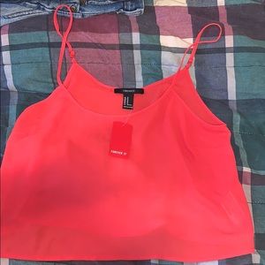 Red orange women’s tank top
